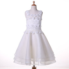 Organza/Chiffon Designer Flower Girl Dress for Wedding and Ceremonial